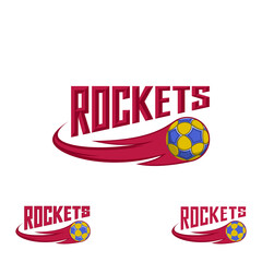 Korfball Logo Rockets. Logo korfball team or tournament.