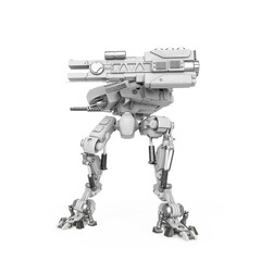 combat machine is standing right