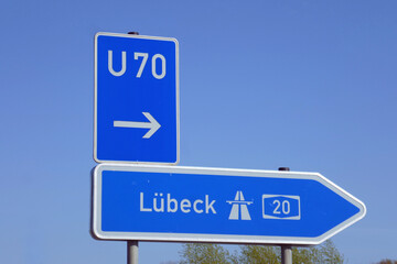 Autobahnauffahrt Richtung Lübeck