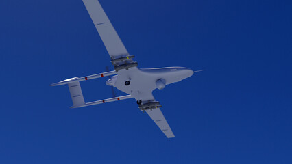 UAV Drone 'unmanned aerial vehicle' Turkey's UAV 3D illustration