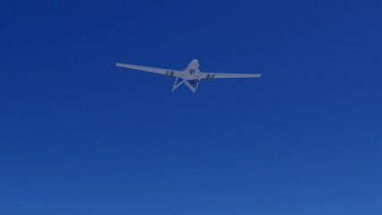 UAV Drone 'unmanned aerial vehicle' Turkey's UAV 3D illustration