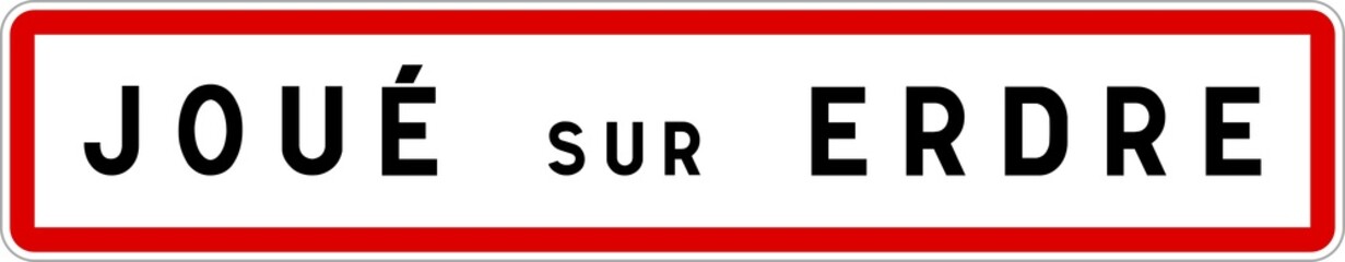 Panneau entrée ville agglomération Joué-sur-Erdre / Town entrance sign Joué-sur-Erdre