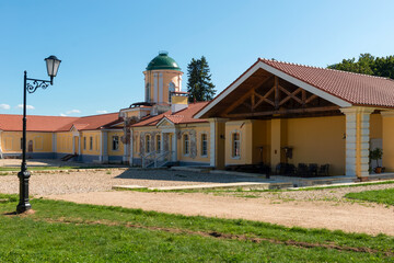 Obraz premium Village of Stepanovskoe-Volosovo. Russia, Tver region. Household yard of the Kurakin Estate