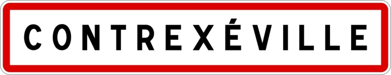 Panneau entrée ville agglomération Contrexéville / Town entrance sign Contrexéville