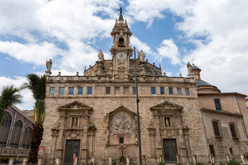 Fototapeta na wymiar Santos Juanes catholic church in Valencia