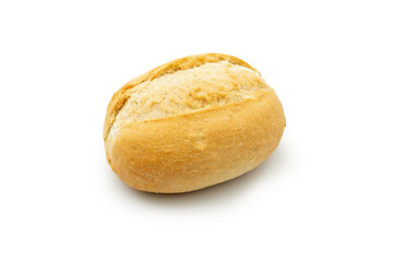 Single bun isolated against a white background