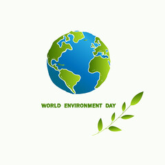 World Environment Day. Celebration idea. Eco-friendly concept. Nature concept. Holiday concept.