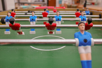 Fototapeta premium children playing soccer game