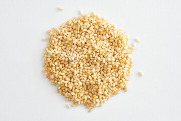 Pile of roasted sesame seeds