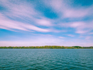Fototapeta na wymiar lake and sky