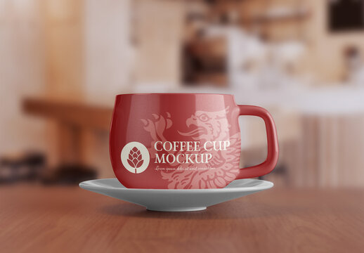 Colorfull Coffee Cup Mockup