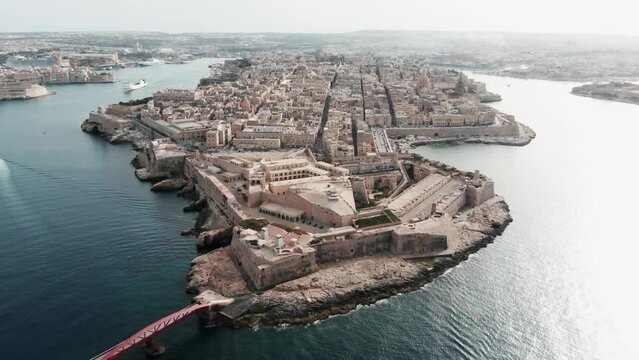 Valletta - the capital of Malta on a sunny day