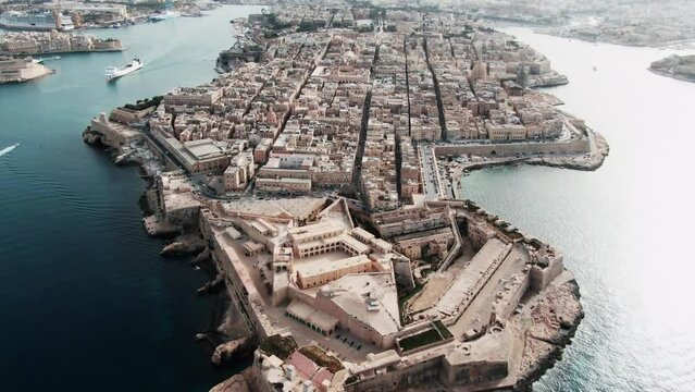 cityscape of Valletta, Malta on a sunny day