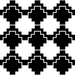 Obraz premium Inca crosses seamless pattern. Ethnic ornament. Folk background. Geometric wallpaper. Grid image. Tribal motif. Ancient mosaic. Digital paper, web design, textile print, abstract. Vector art work