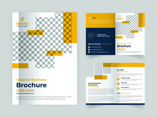 Four pages corporate brochure template