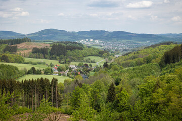 Blick auf Kreuztal im Siegerland