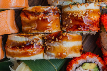 Japanese sushi fastfood- asian traditional snack