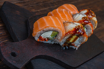 Japanese sushi fastfood- asian traditional snack