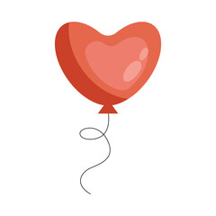 Plakat heart balloon helium