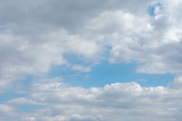 spring sky with clouds