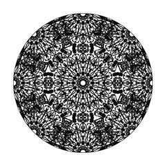 Hand drawn mandala. decoration in ethnic oriental  doodle ornament.