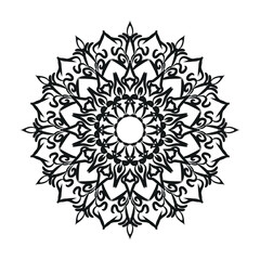 Hand drawn mandala. decoration in ethnic oriental  doodle ornament.