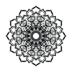 Hand drawn mandala. decoration in ethnic oriental  doodle ornament.