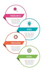 Vertical infographic design with icons and 4 options or steps. Thin line. Infographics business concept. Can be used for info graphics, flow charts, presentations, mobile web sites, printed materials.