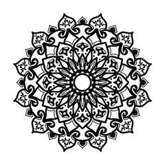 Hand drawn mandala. decoration in ethnic oriental  doodle ornament.