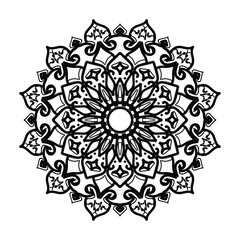 Hand drawn mandala. decoration in ethnic oriental  doodle ornament.