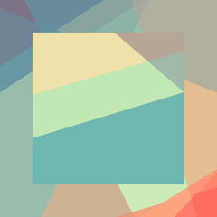 Obraz premium Abstract computational color Polygones background illustration