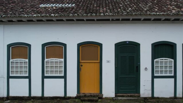 houses in Paraty, Brazil. Old, bucolic, historic village