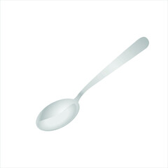 Spoon vector in white background
