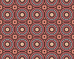 Illustration of a colorful seamless tile pattern for wallpapers and backgrounds