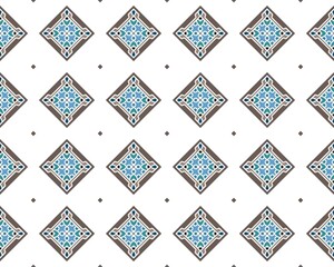 Illustration of a colorful seamless tile pattern