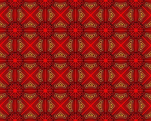 Illustration of an abstract colorful wallpaper with ornamental seamless patterns