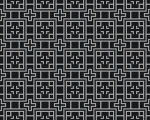 Black and white seamless tile pattern
