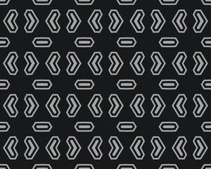 Black-and white seamless tile pattern illustration
