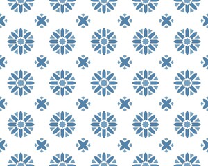 Seamless tile pattern illustration with big and small rounds