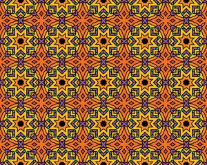 Beautiful colorful star pattern