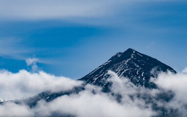 clouds over the mountains
