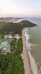 Aerial view of Itajai beach
