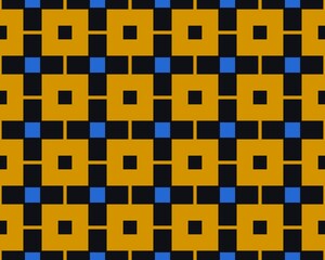 Illustration of seamless tiles pattern in a yellow color