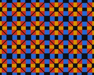 Illustration of a seamless colorful mosaic tile pattern