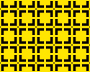 Obraz premium Illustration of a seamless tile pattern in a yellow color perfect for background or wallpaper