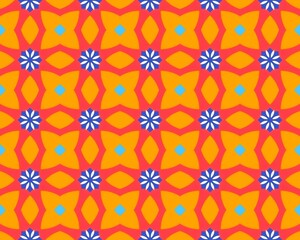 Seamless illustration of tile pattern for background or wallpaper