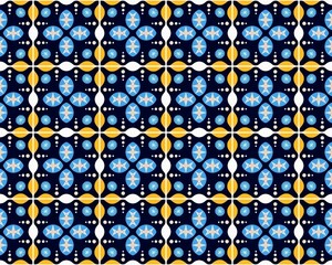 Seamless illustration of colorful tile pattern for background or wallpaper