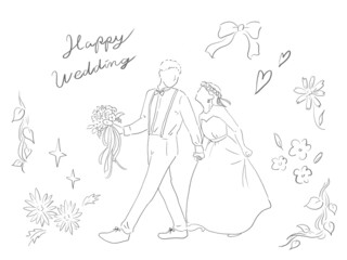 ウェディングのイラスト