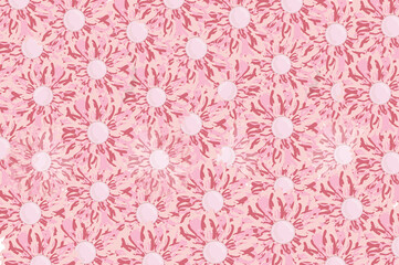 beautiful pink flowers on spring background pattern for fabric texture