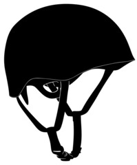 
Helmet. Helmet logo on a white background. Sports helmet.